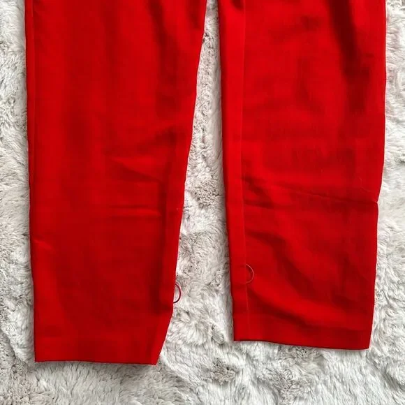 PINKO Daitarn Fluid Crepe Jumpsuit Red Size 2 US - Picture 8 of 11